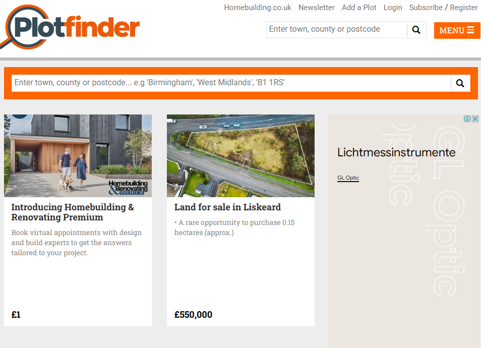وبسایت Plotfinder
